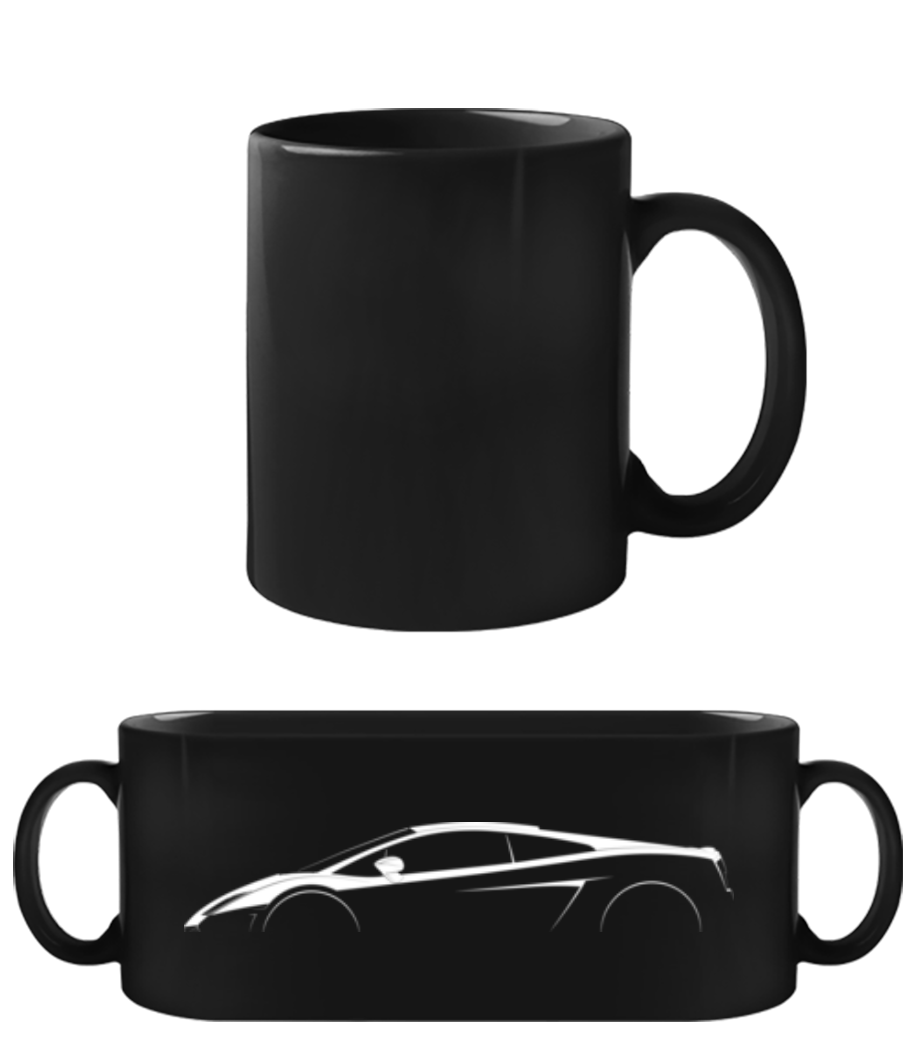 'Lamborghini Gallardo LP560' Silhouette  · Tasse Noire