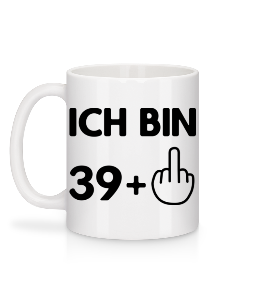 Vorschau: Ich Bin 39 - Tasse - Weiß - Hinten
