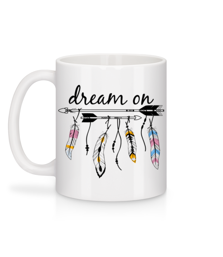 Aperçu: Dream On - Mug en céramique blanc - Blanc - Derrière