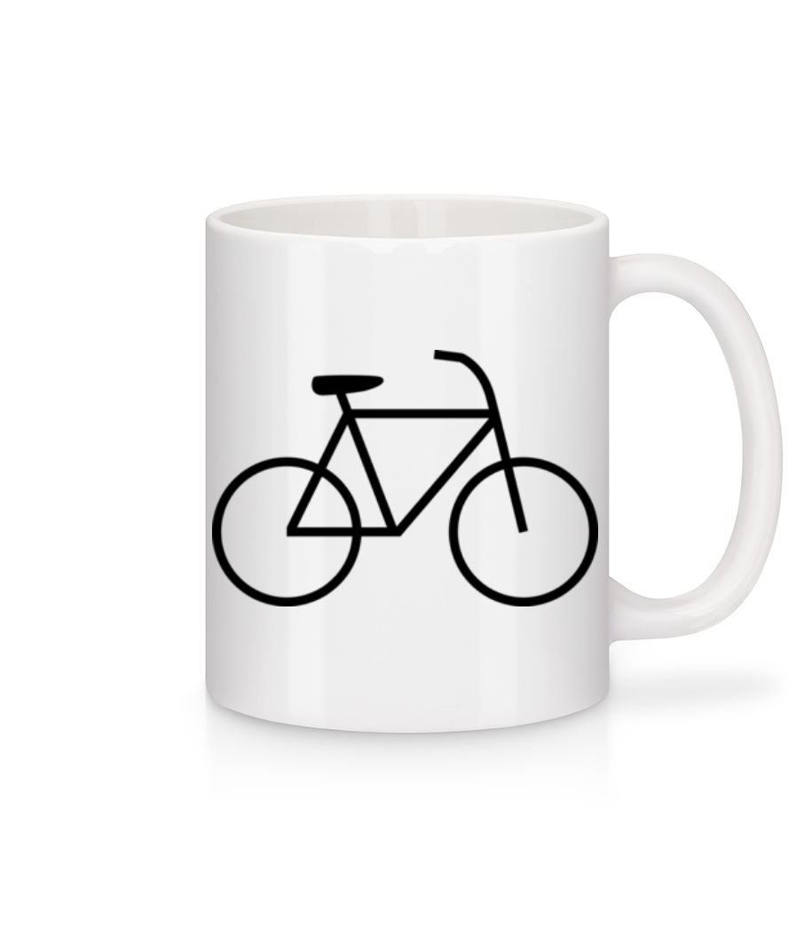Vélo · Mug en céramique blanc