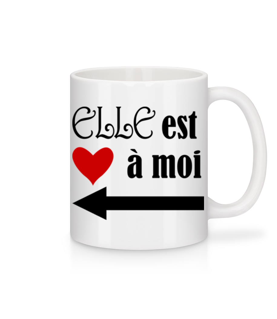 Aperçu: Elle Est À Moi - Mug en céramique blanc - Blanc - Devant