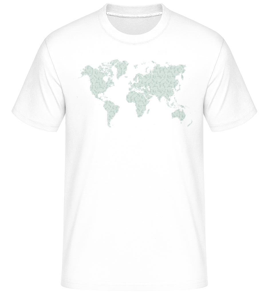 Carte Du Monde Du Circuit Imprimé ·  T-Shirt Shirtinator homme