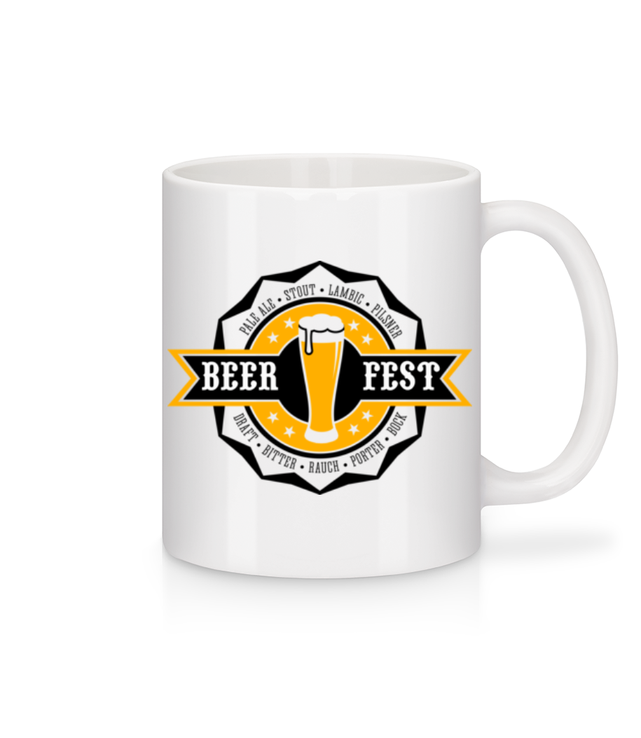 Beer Fest · Mug en céramique blanc