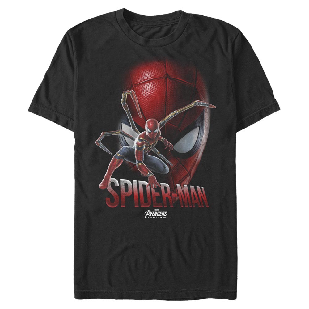 Marvel - Avengers Infinity War - Spider-Man Iron-Spidey Face - Homme T-shirt
