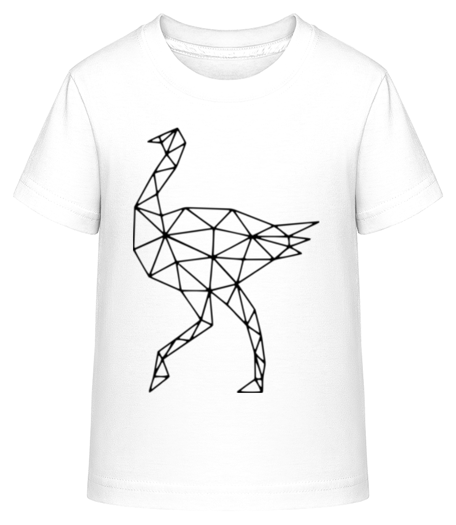 Polygon Autruche - T-shirt shirtinator Enfant - Blanc - Devant