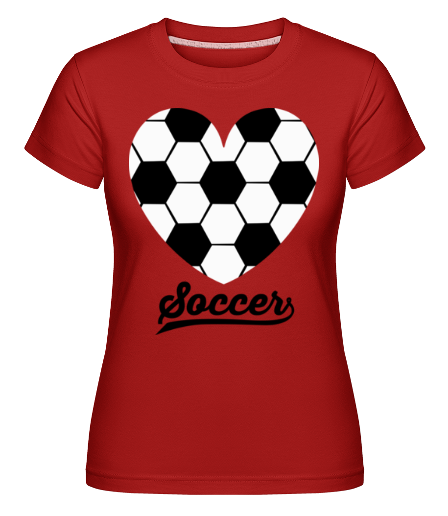 Soccer Logo Heart ·  T-shirt Shirtinator femme
