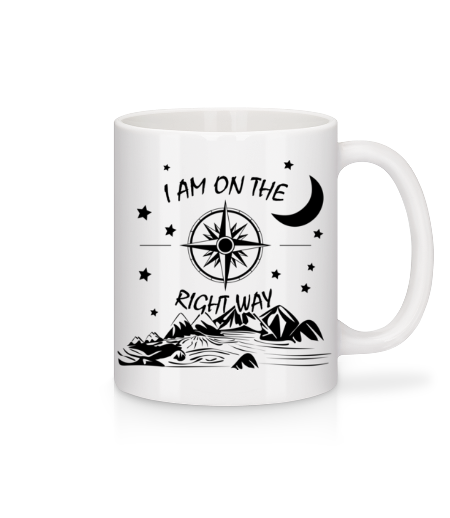 I Am On The Right Way - Mug en céramique blanc - Blanc - Devant