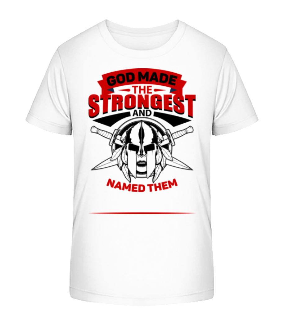 God Named The Strongest - T-shirt bio Enfant Stanley Stella 2.0 - Blanc - Devant