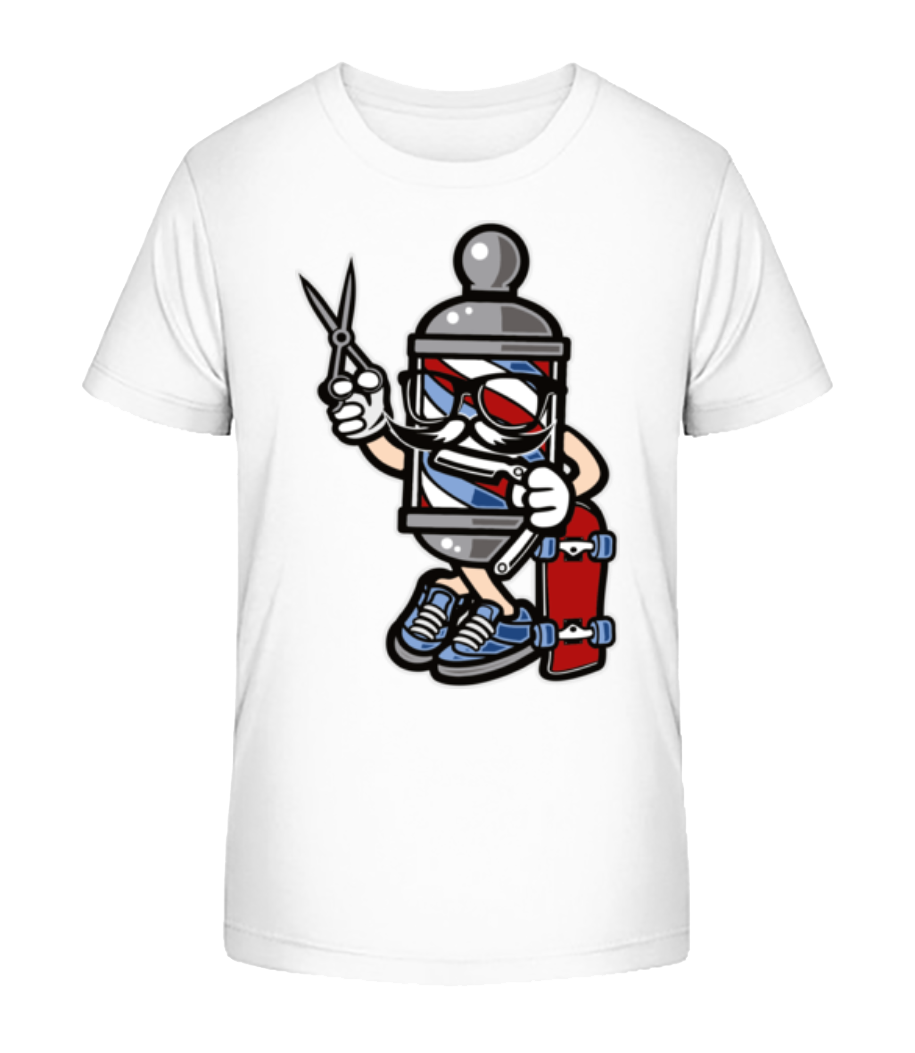 Aperçu: Les patineurs de Barber - T-shirt bio Enfant Stanley Stella 2.0 - Blanc - Devant