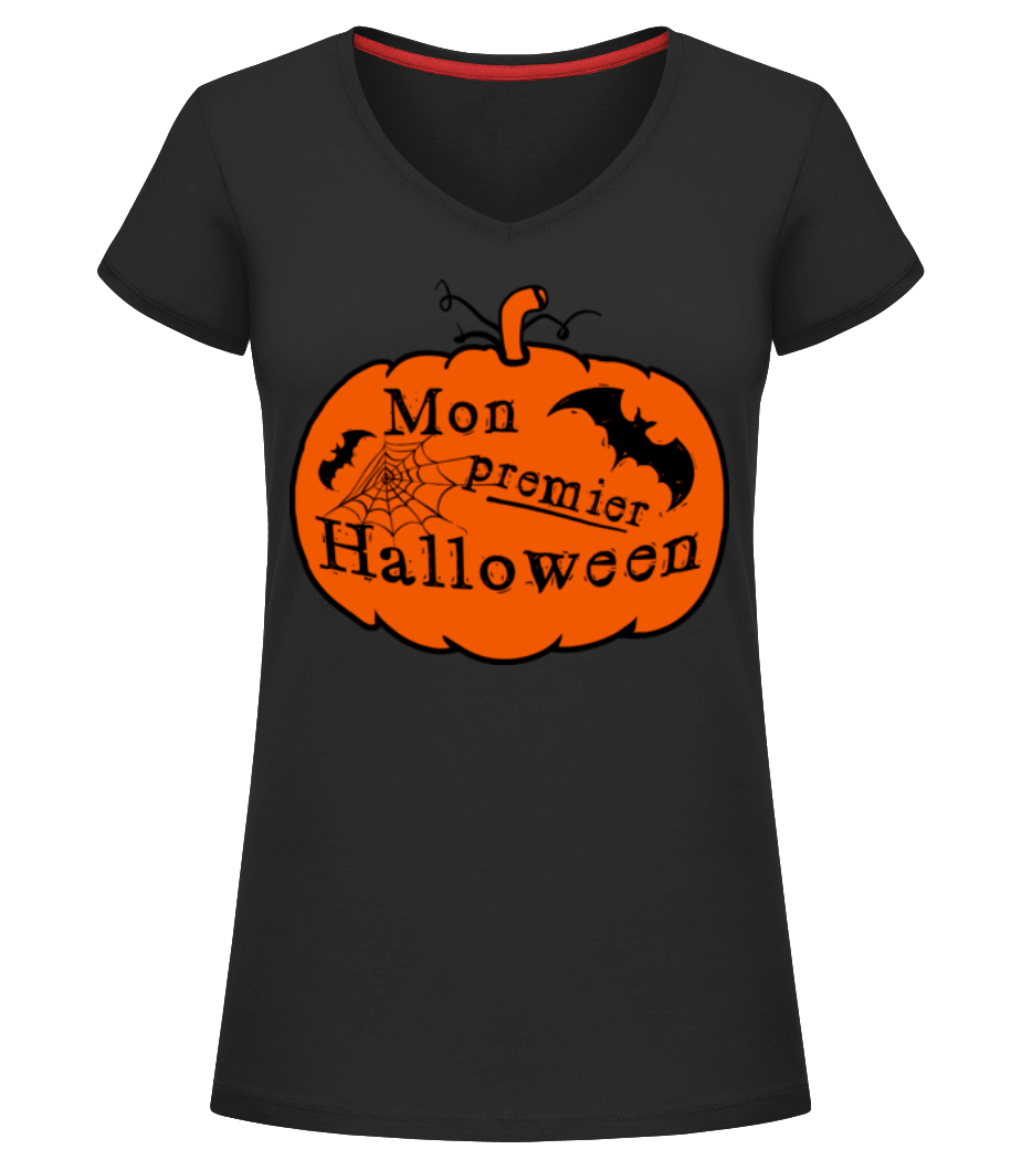 Mon Premier Halloween · T-shirt col en V Femme