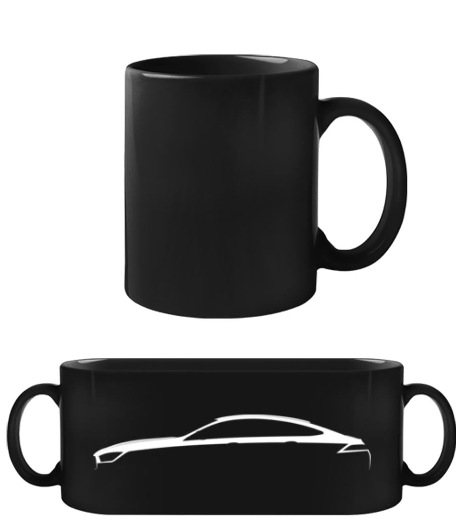'Mercedes-AMG GTS Coupe' Silhouette · Tasse Noire