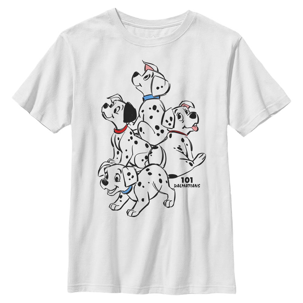 Disney Classics - Les 101 Dalmatiens - Photo de groupe Big Pups - Enfant T-shirt