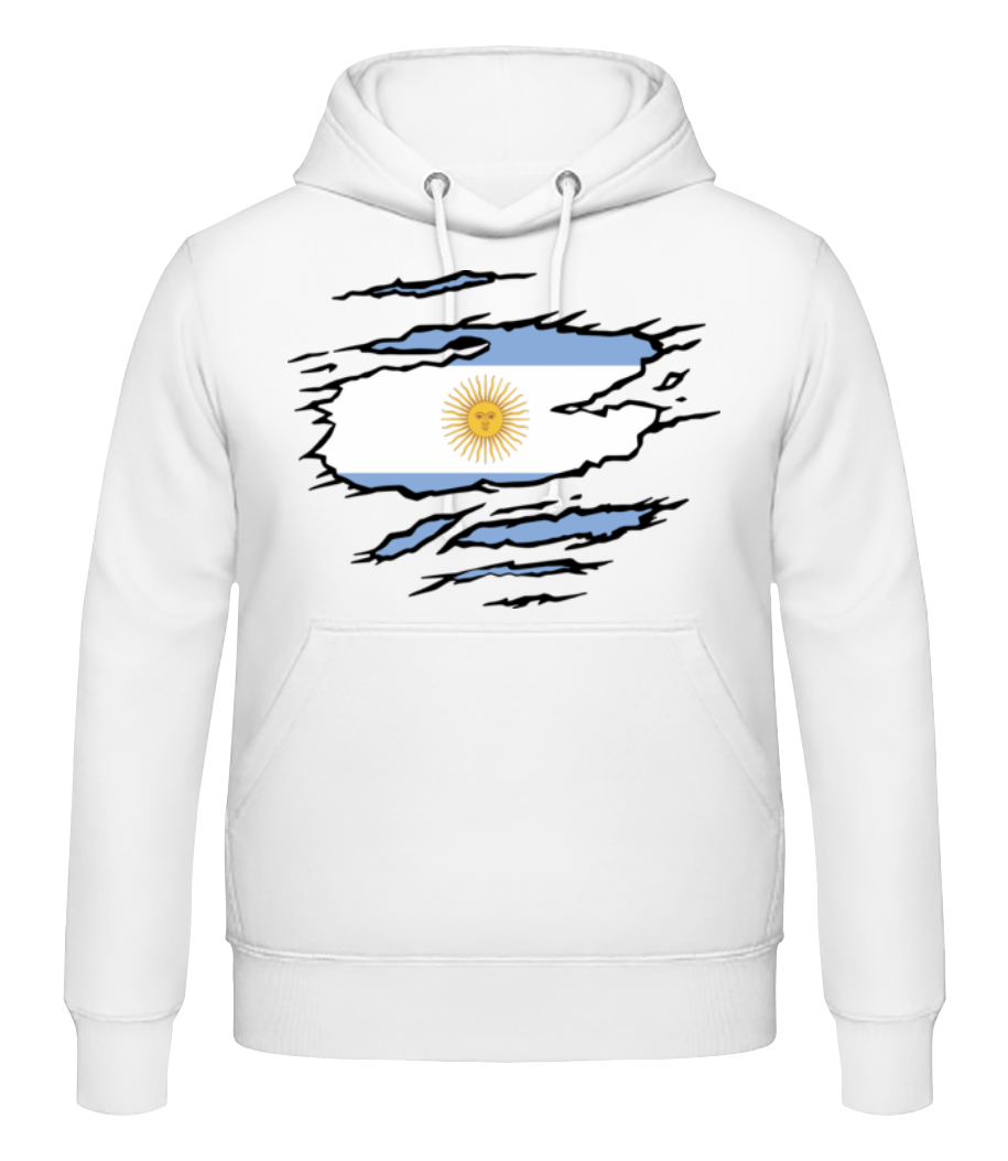 Drapeau mûré Argentine · Sweat à capuche Homme