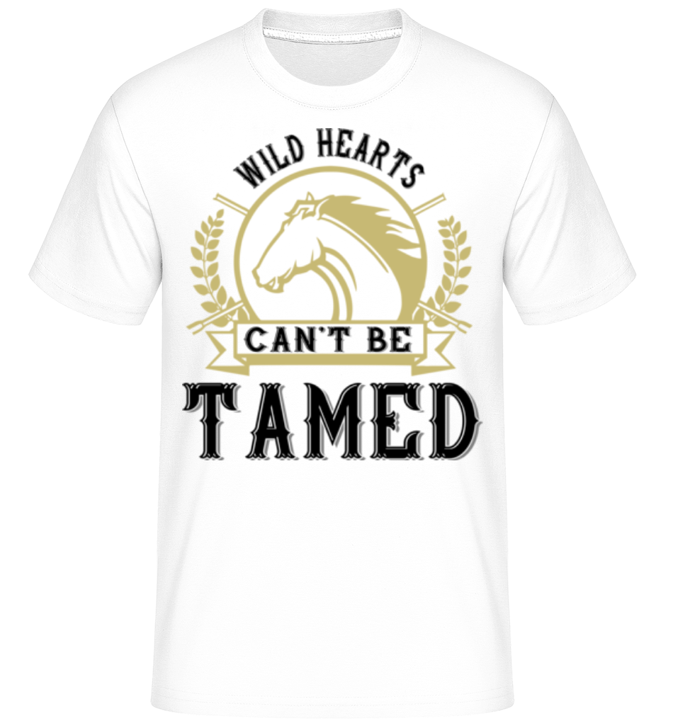 Aperçu: Wild Hearts Can’t Be Tamed -  T-Shirt Shirtinator homme - Blanc - Devant