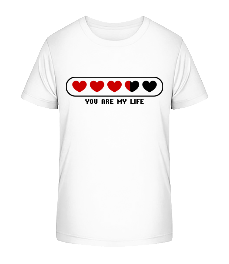 Aperçu: You Are My Life Hearts - T-shirt bio Enfant Stanley Stella 2.0 - Blanc - Devant