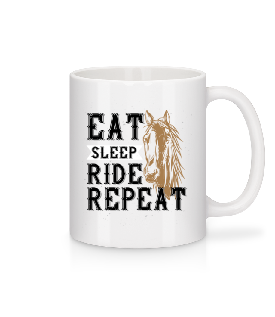 Eat Sleep Ride Repeat · Mug en céramique blanc