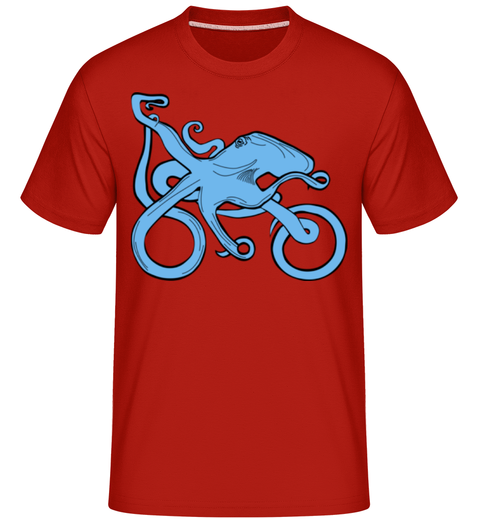 Motorcycle Octopus -  T-Shirt Shirtinator homme - Rouge - Devant