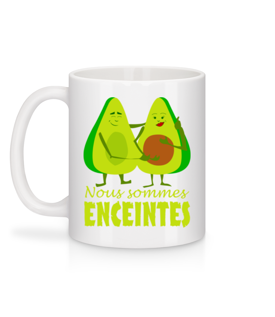 Avocado Enceintes - Mug en céramique blanc - Blanc - Derrière