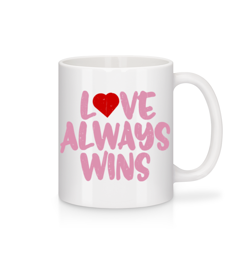 Love Always Wins · Mug en céramique blanc