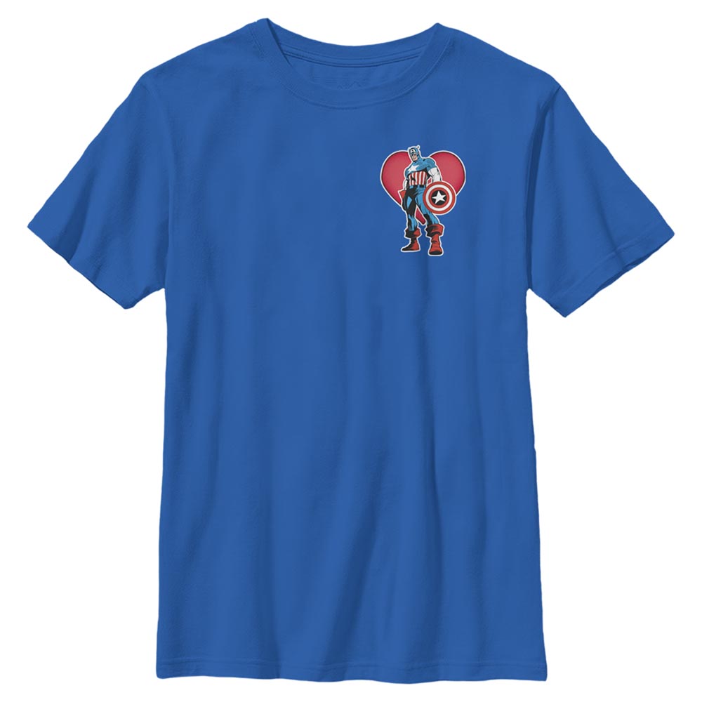 Marvel - Avengers - Captain America Heart - Enfant T-shirt