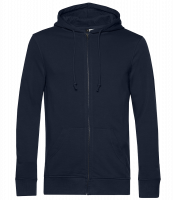 Unisex Bio Sweatjacke - Marine - Vorne