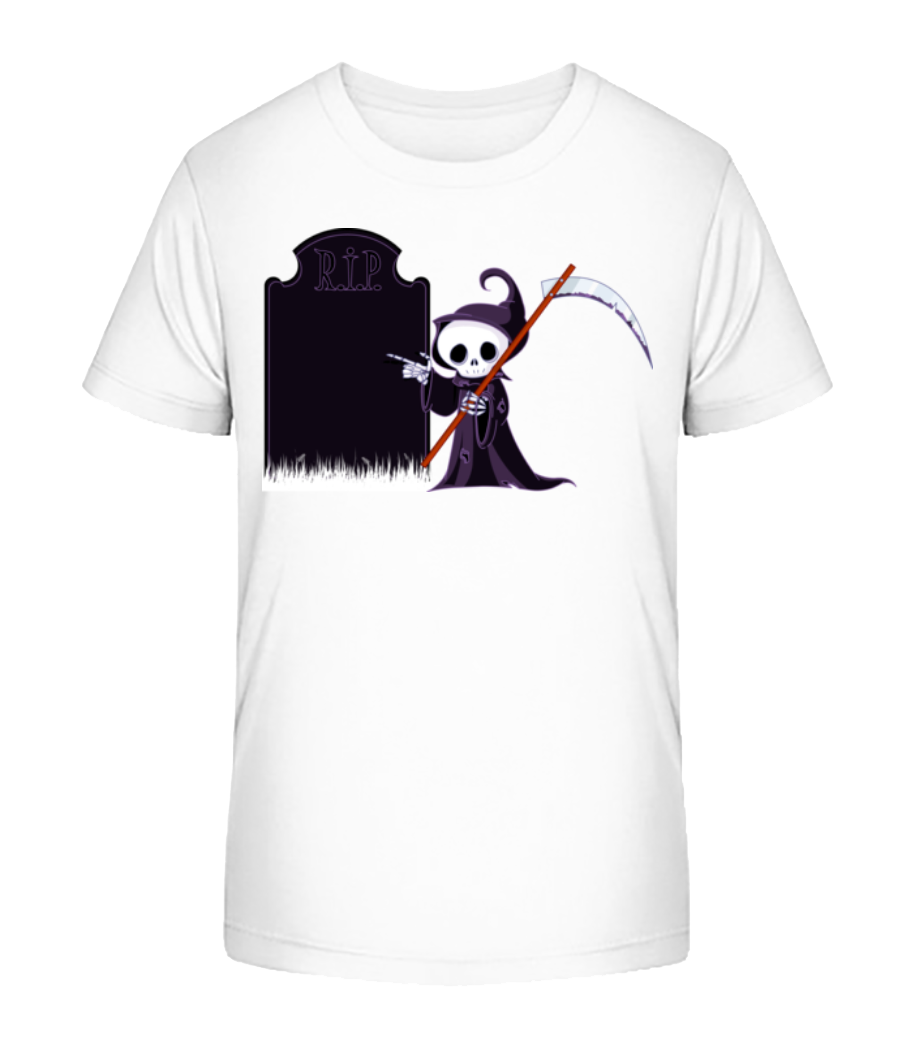 Death Rest In Peace - T-shirt bio Enfant Stanley Stella 2.0 - Blanc - Devant