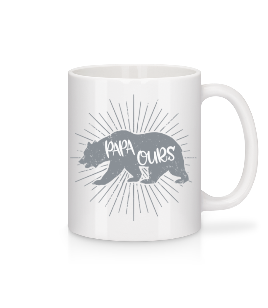 Papa Ours · Mug en céramique blanc