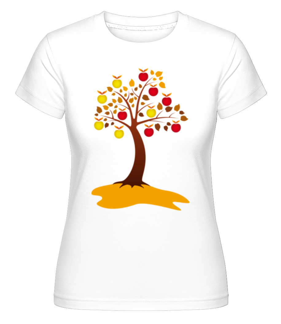 Apple Tree Autumn -  T-shirt Shirtinator femme - Blanc - Devant