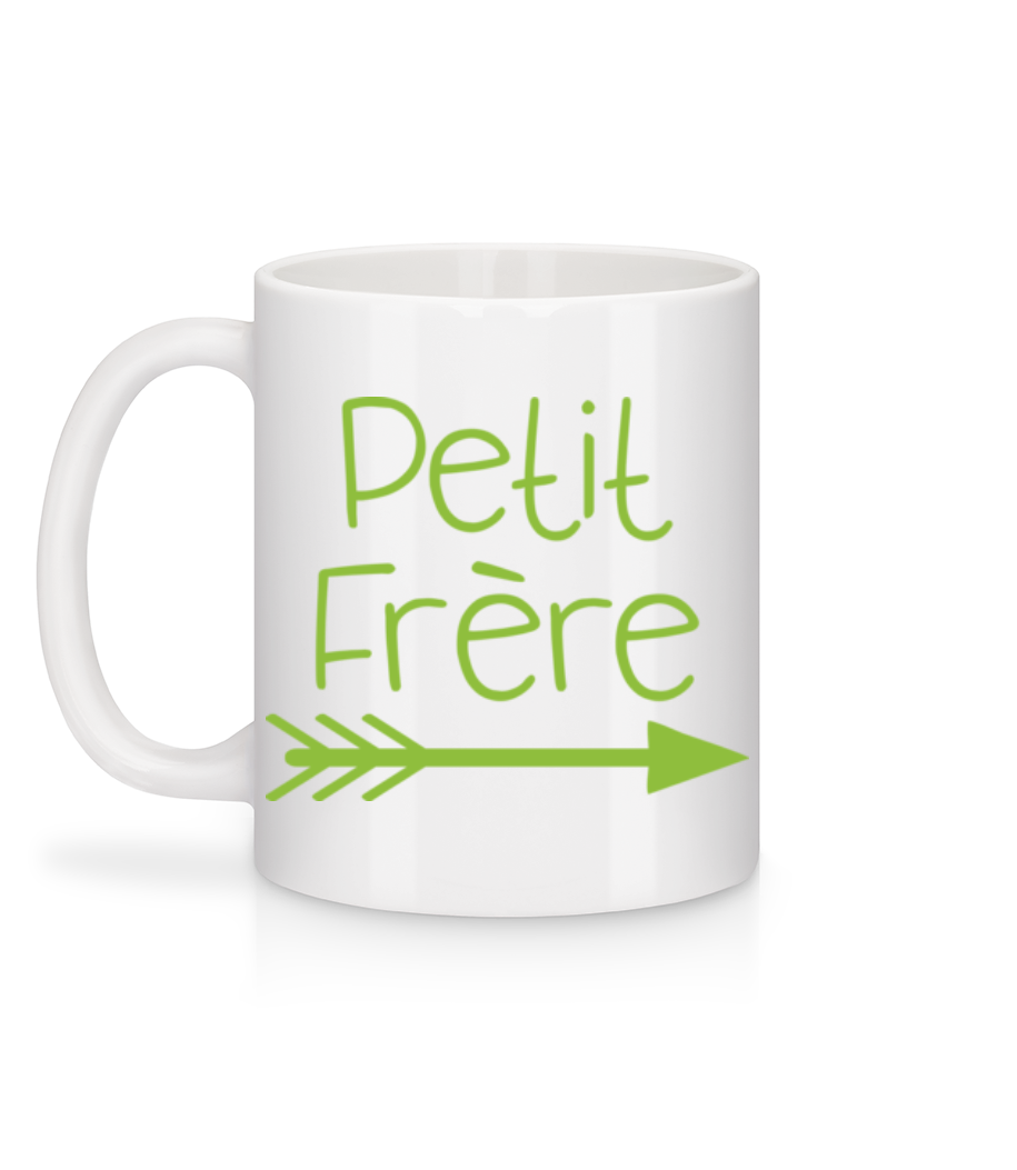 Aperçu: Petit Frère - Mug en céramique blanc - Blanc - Derrière