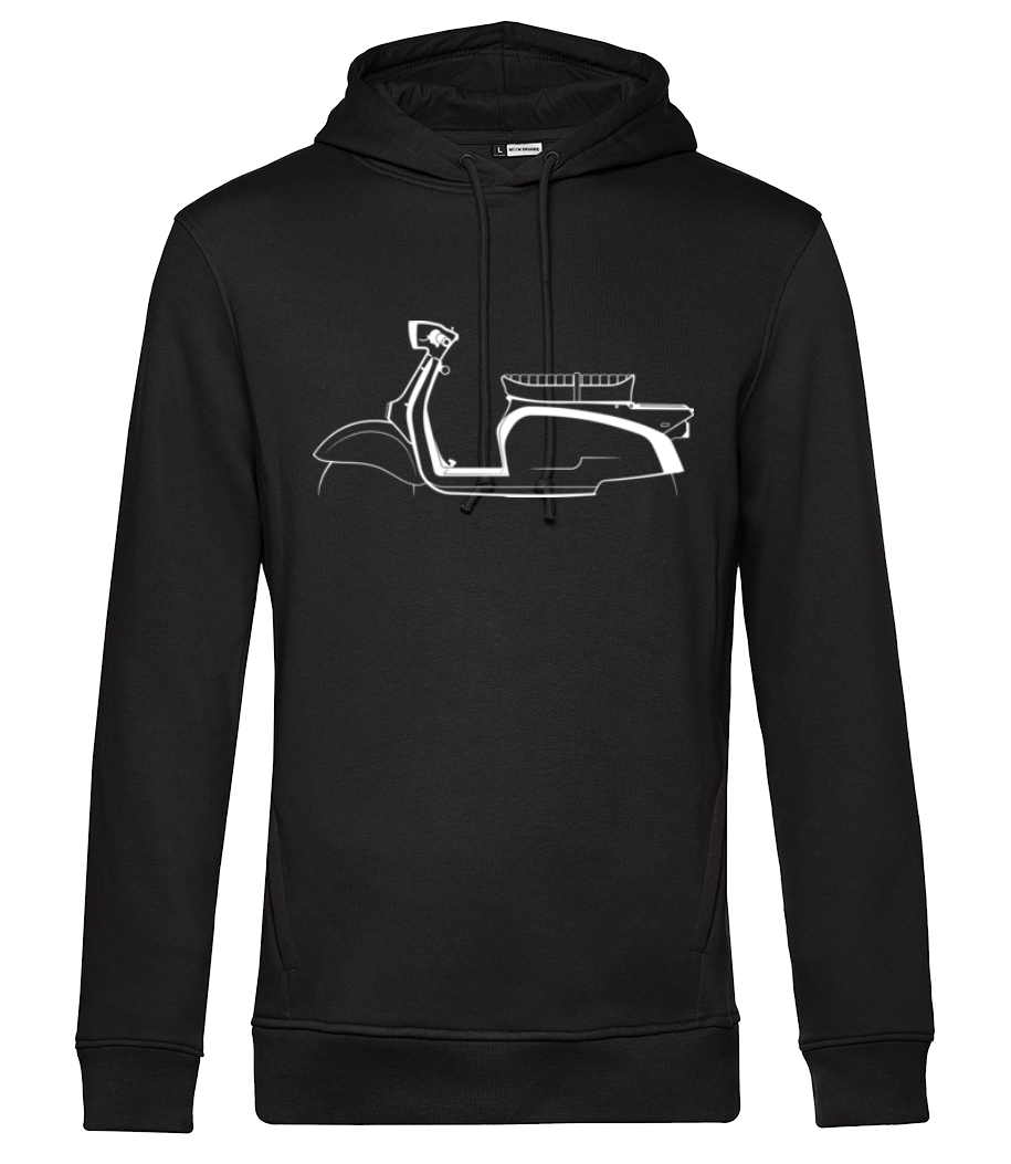 'Zündapp RS 50 Super' Silhouette · Sweat à capuche bio Homme à poches latérales