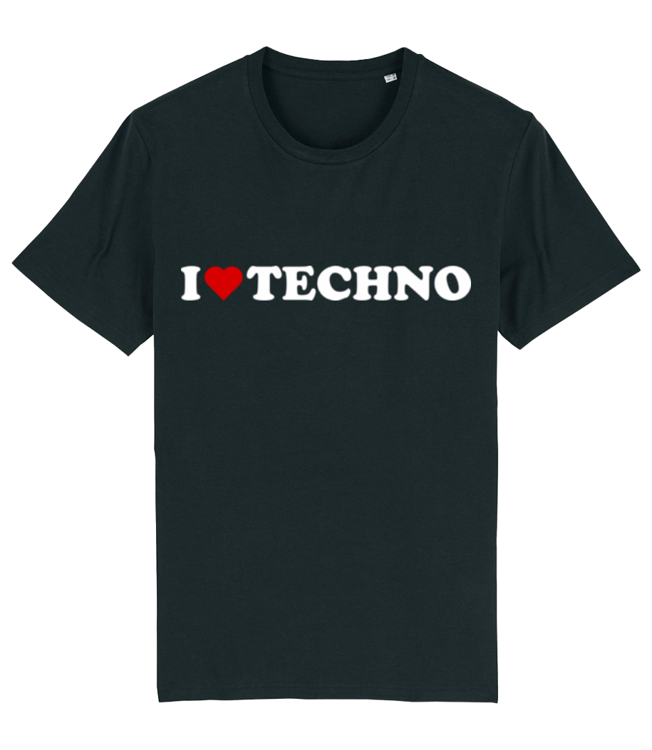 I Love Techno · T-shirt bio Homme Stanley Stella 2.0