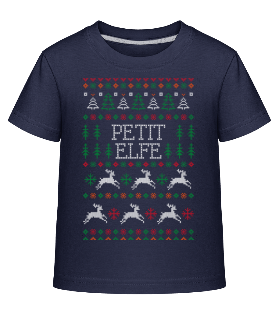 Aperçu: Petit Elfe - T-shirt shirtinator Enfant - Bleu marine - Devant