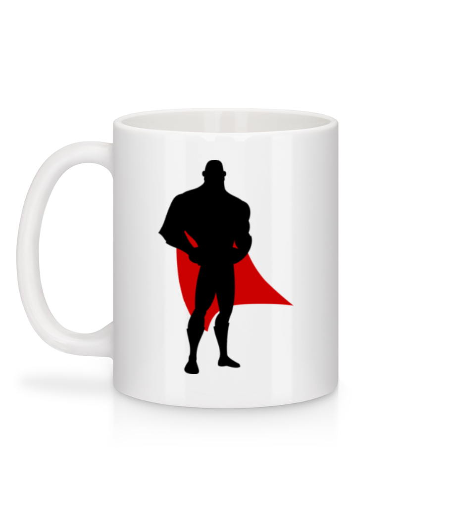 Aperçu: Papa Super Héros - Mug en céramique blanc - Blanc - Derrière