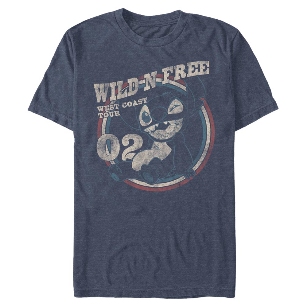 Disney - Lilo & Stitch - Stitch Americana Circle - Homme T-shirt