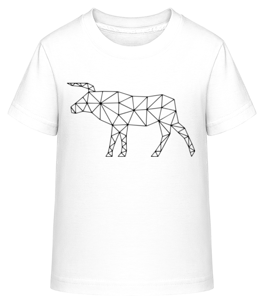Polygon Taureau - T-shirt shirtinator Enfant - Blanc - Devant