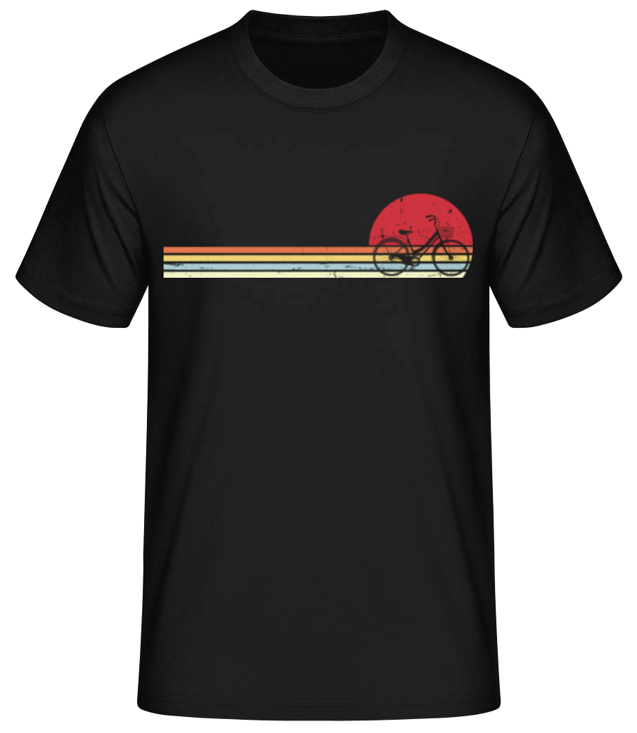 Vélo coucher de soleil rétro · T-shirt standard Homme