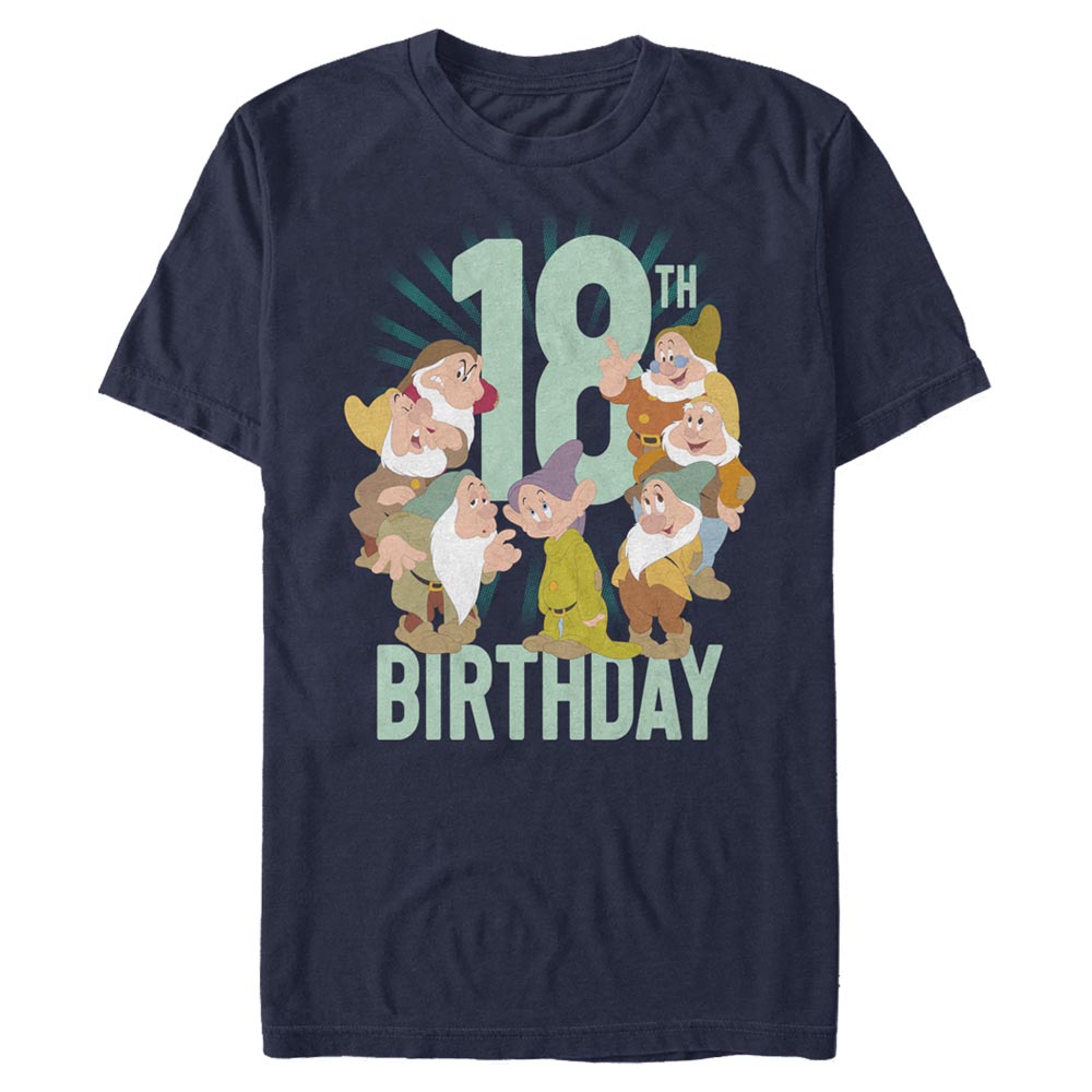 Disney - Blanche-Neige et les Sept Nains - Photo de groupe Dwarves Eighteenth Bday - Birthday - Homme T-shirt