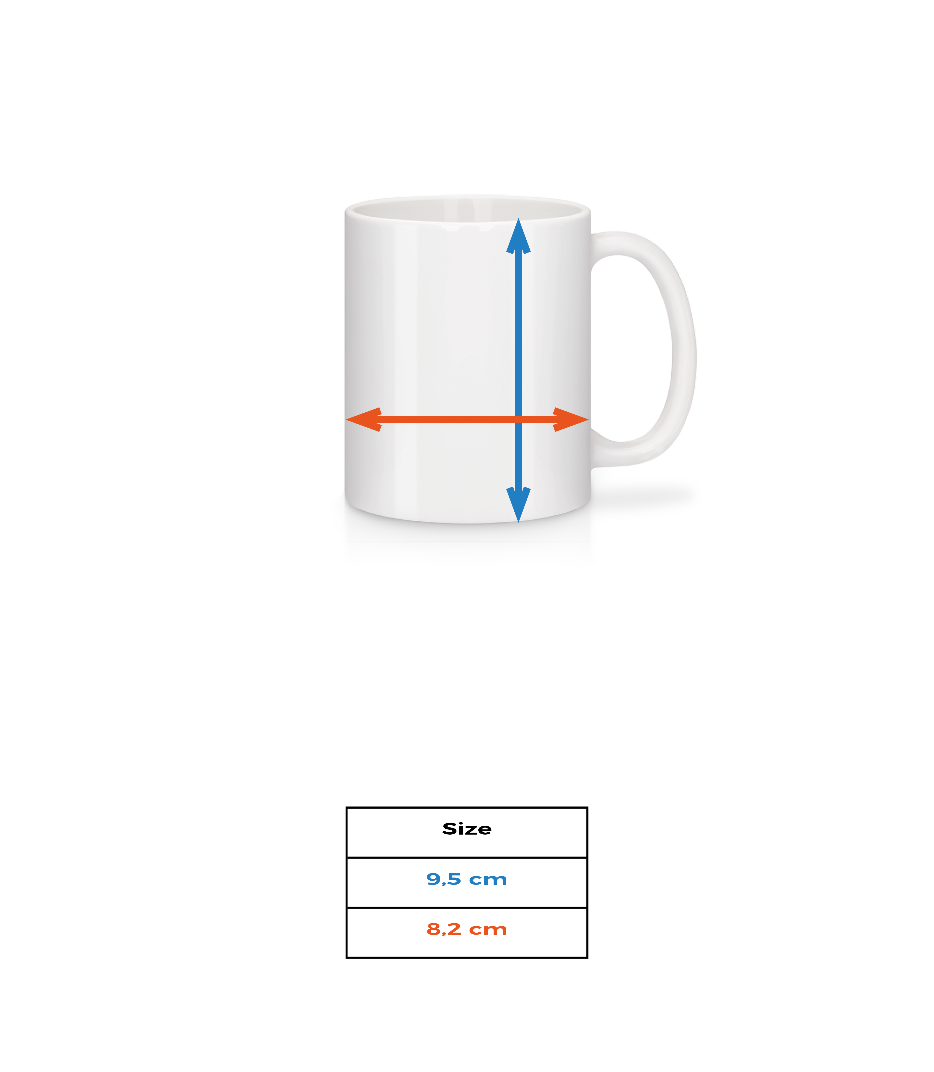 Aperçu: Rockstar Baby - Mug en céramique blanc - Tableau des tailles