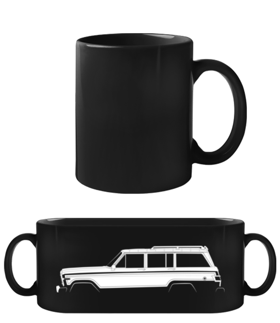 'Jeep Wagoneer (SJ)' Silhouette · Tasse Noire