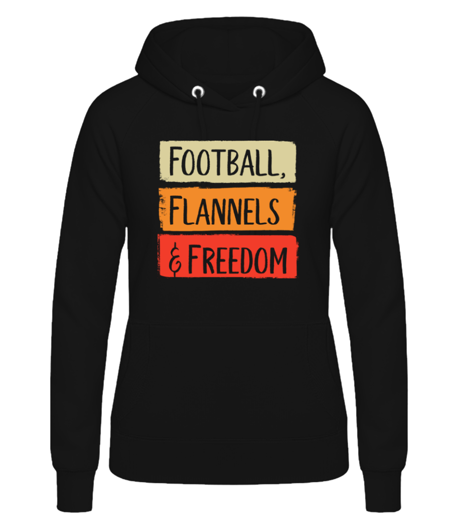 Football Flannels And Freedom · Sweat à capuche basique pour femme