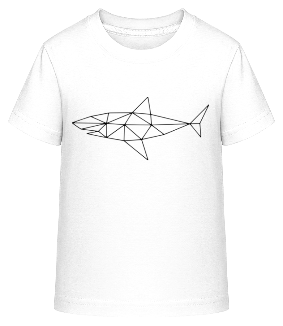 Polygon Requin - T-shirt shirtinator Enfant - Blanc - Devant