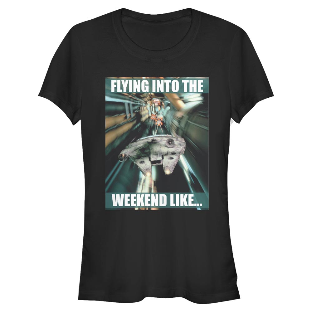 Star Wars - Faucon Milenium Flying Into The Weekend - Femme T-shirt