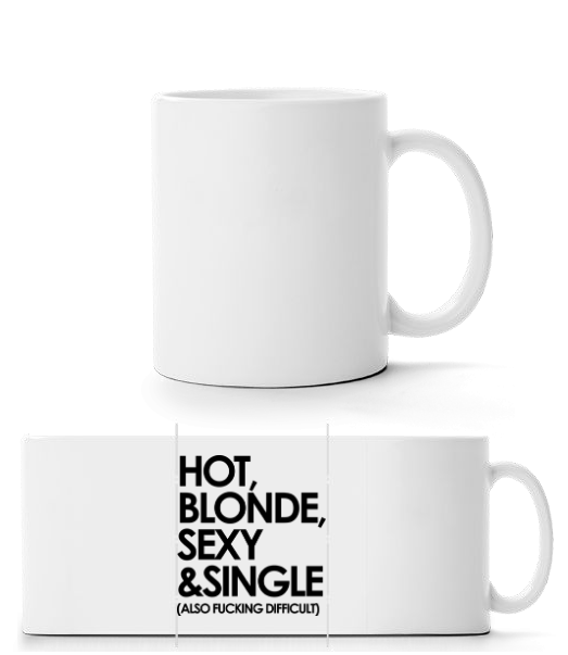 Hot, Blonde, Sexy & Single · Mug panorama
