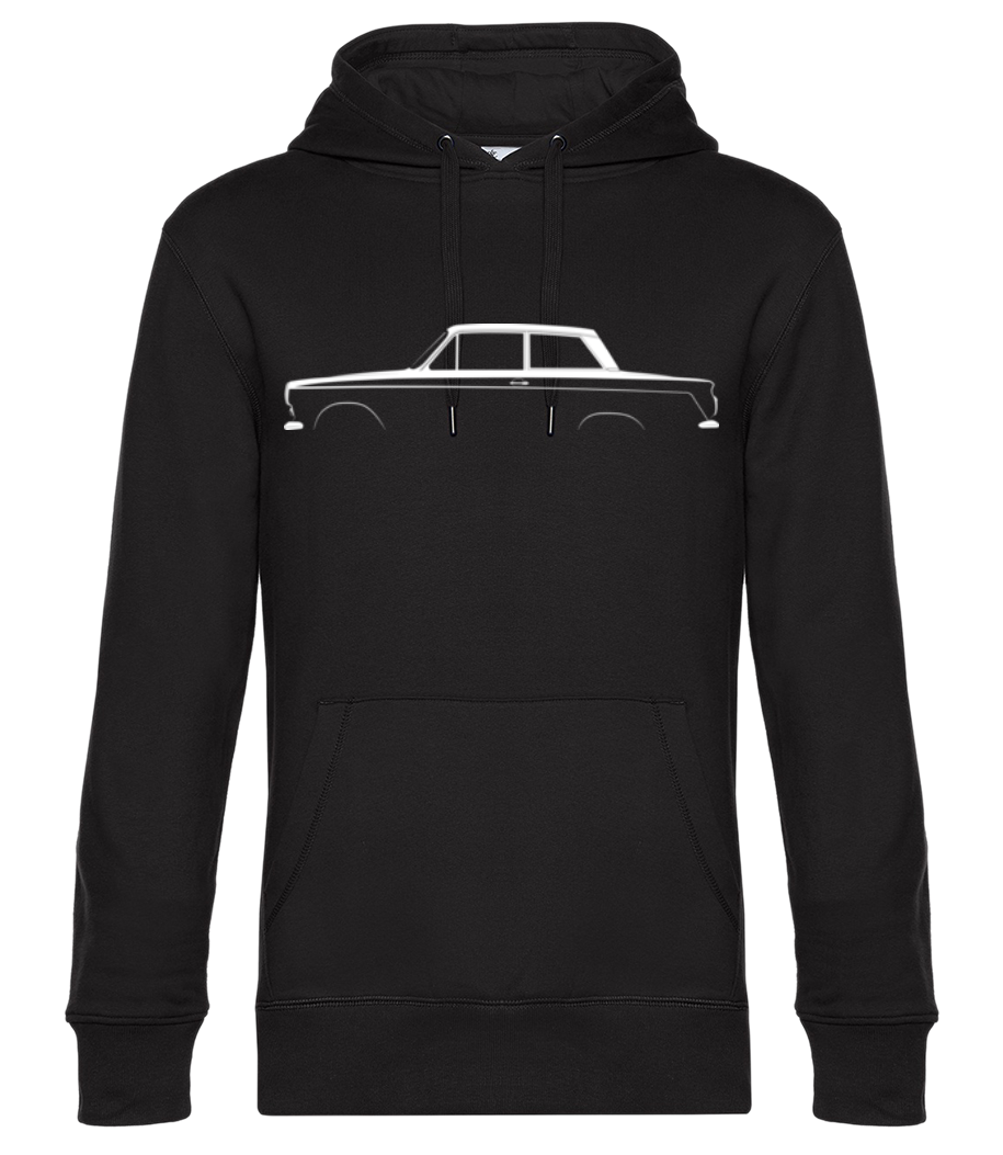 Aperçu: 'Ford Cortina Mk I' Silhouette - Sweat à capuche premium Unisexe - Noir - Devant