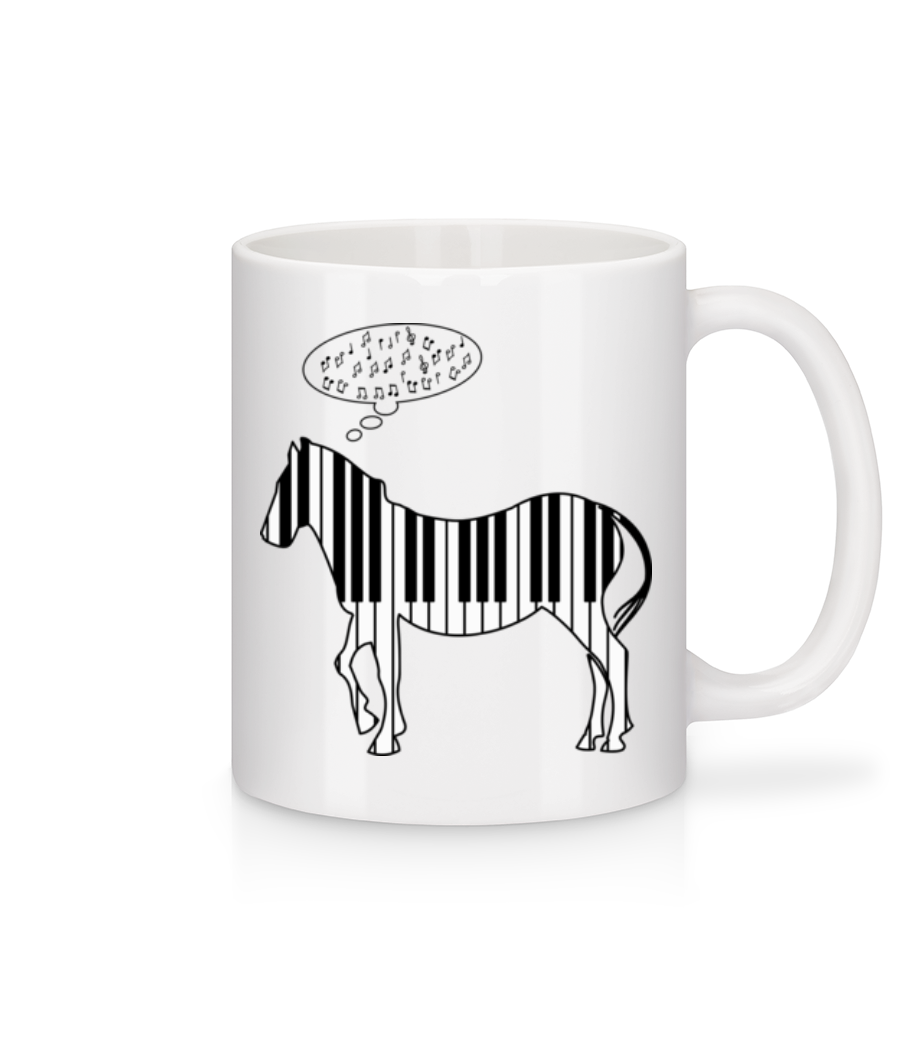 Piano Zèbre · Mug en céramique blanc
