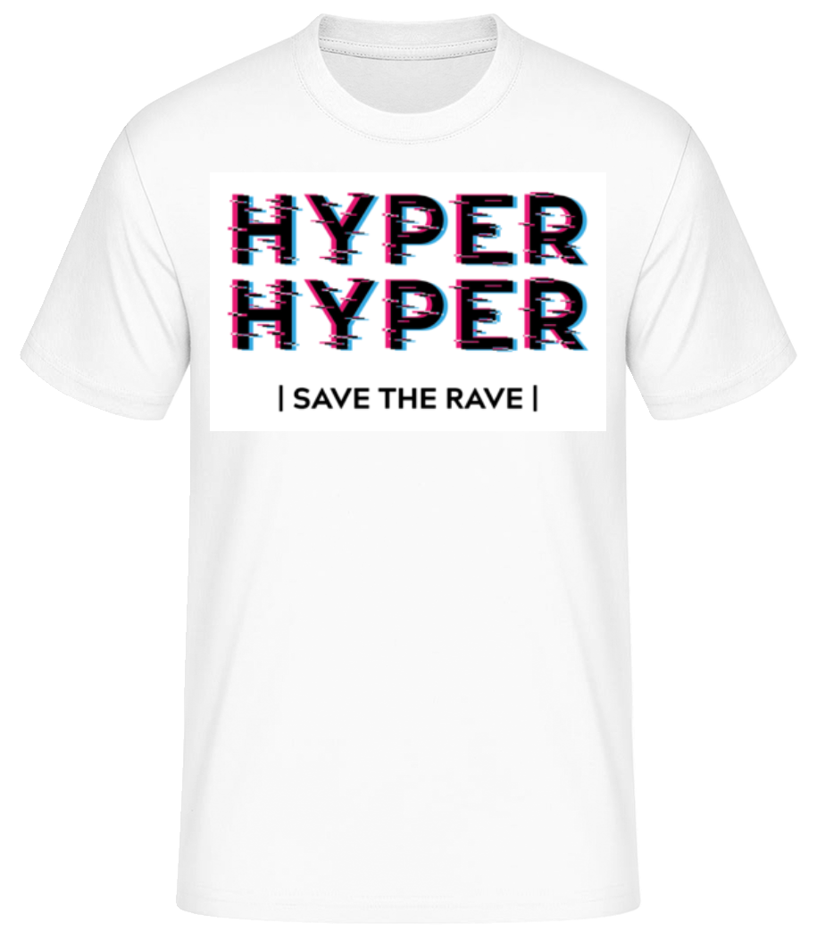 Vorschau: Hyper Hyper - Männer Basic T-Shirt - Weiß - Vorne