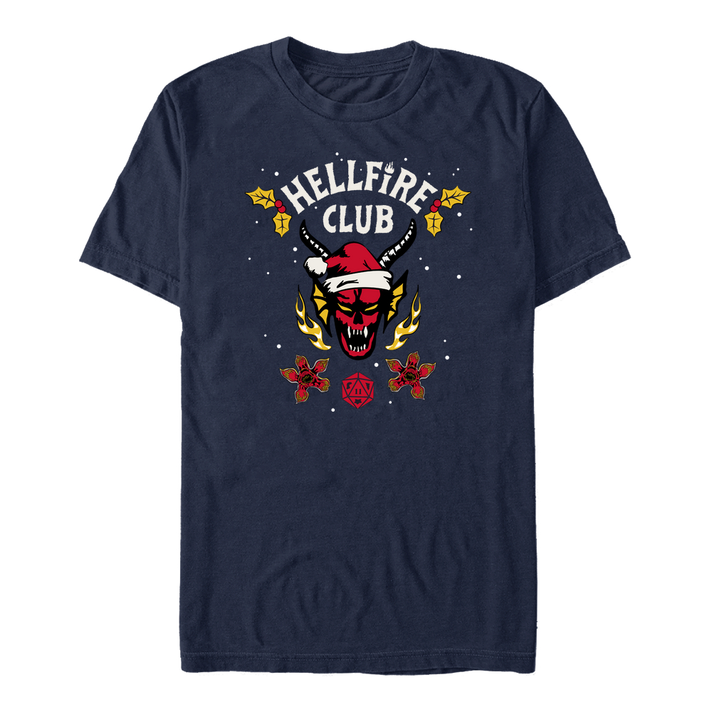 Netflix - Stranger Things - Hellfire Club Logo - Noël - Homme T-shirt