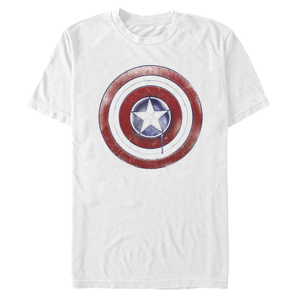 Marvel - Falcon et le soldat de l'hiver - Logo Paint Shield - Homme T-shirt - Blanc - Devant