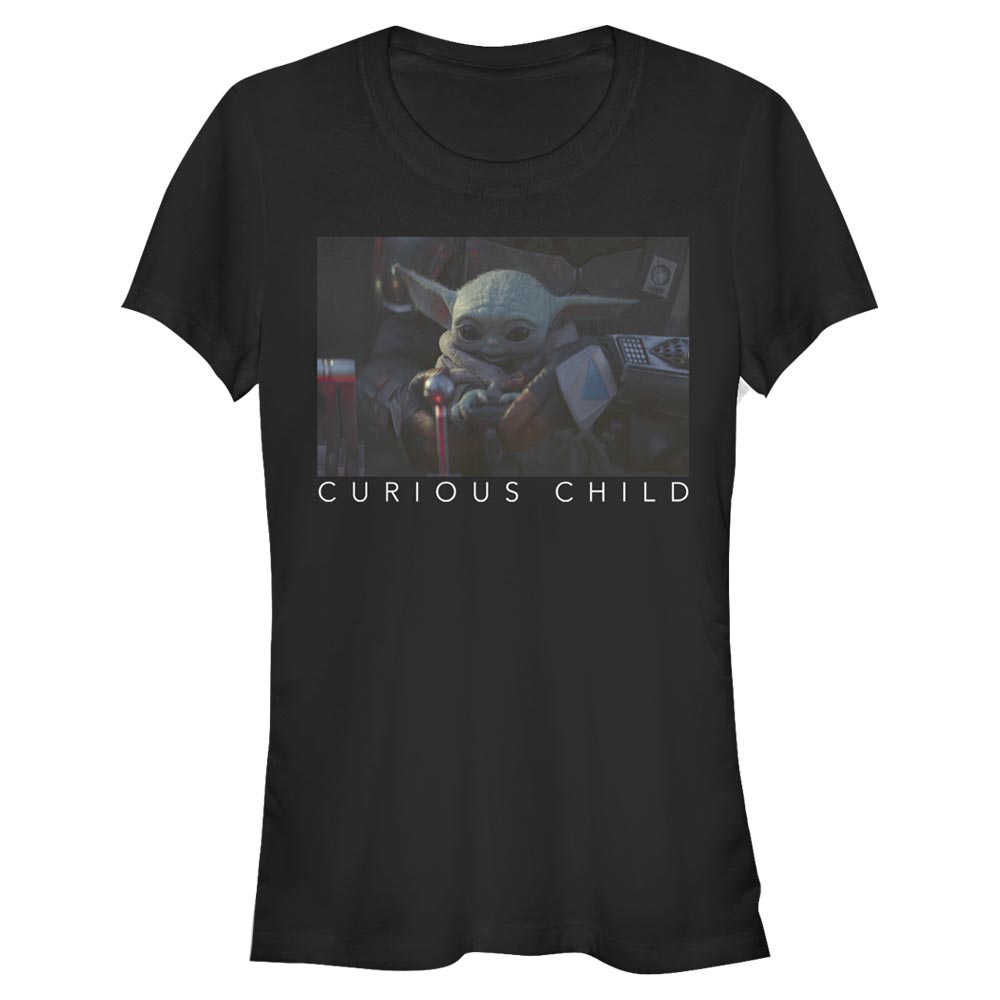 Aperçu: Star Wars - The Mandalorian - Bounty Hunter Curious Photo - Femme T-shirt - Noir - Devant