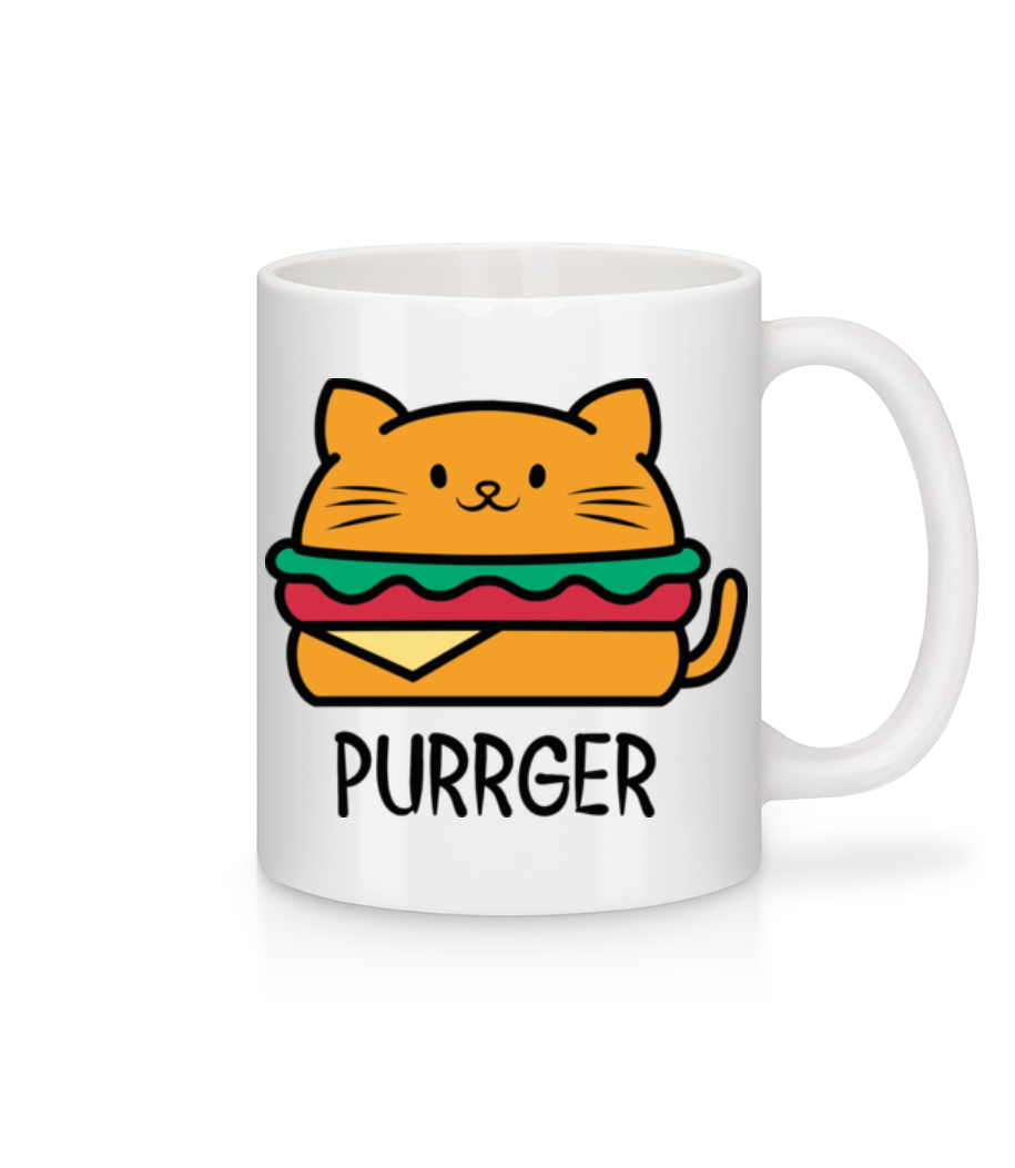 Purrger · Mug en céramique blanc